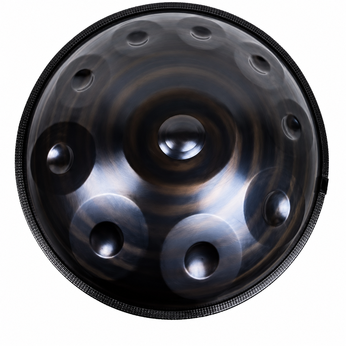 Handpan 10 notes noir bronze
