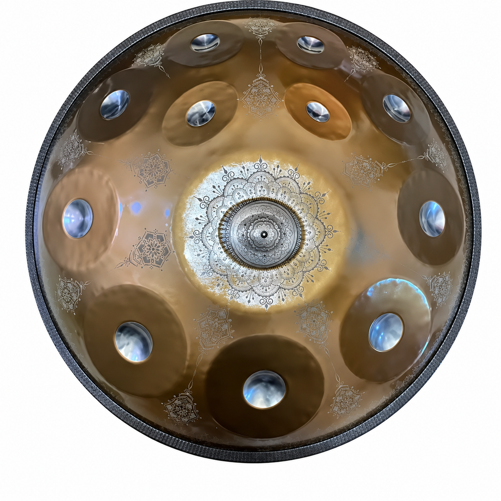 Handpan 12 notes mandala