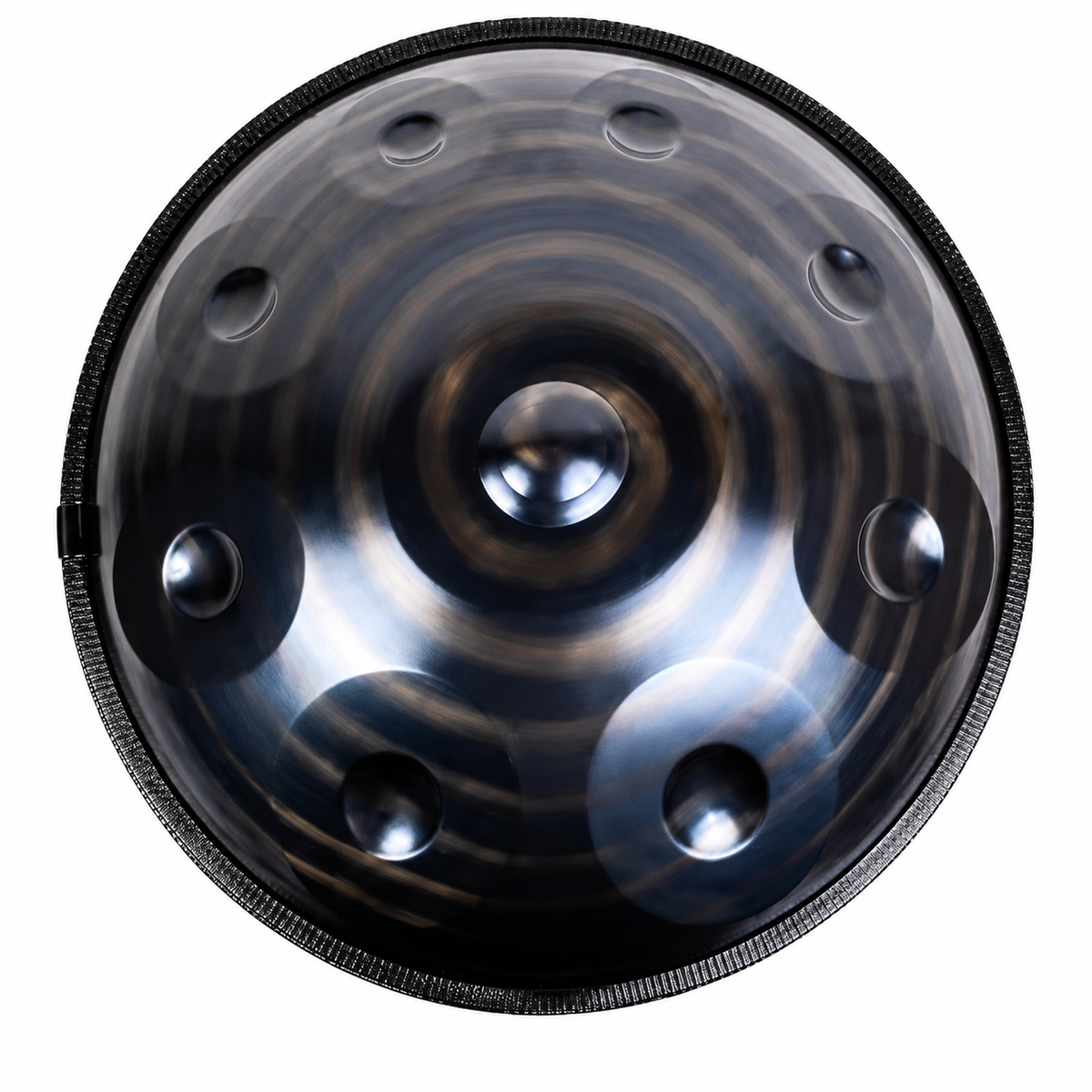 Handpan 9 notes noir bronze