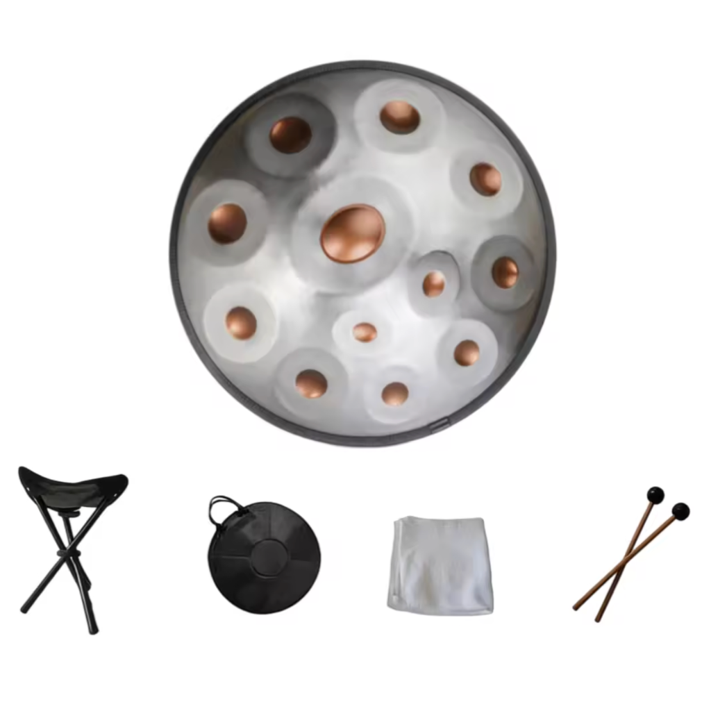 Handpan argent bronze 12 notes