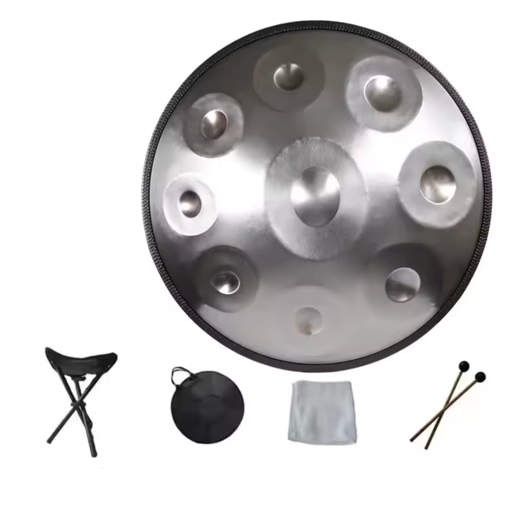 Handpan argent 9 notes