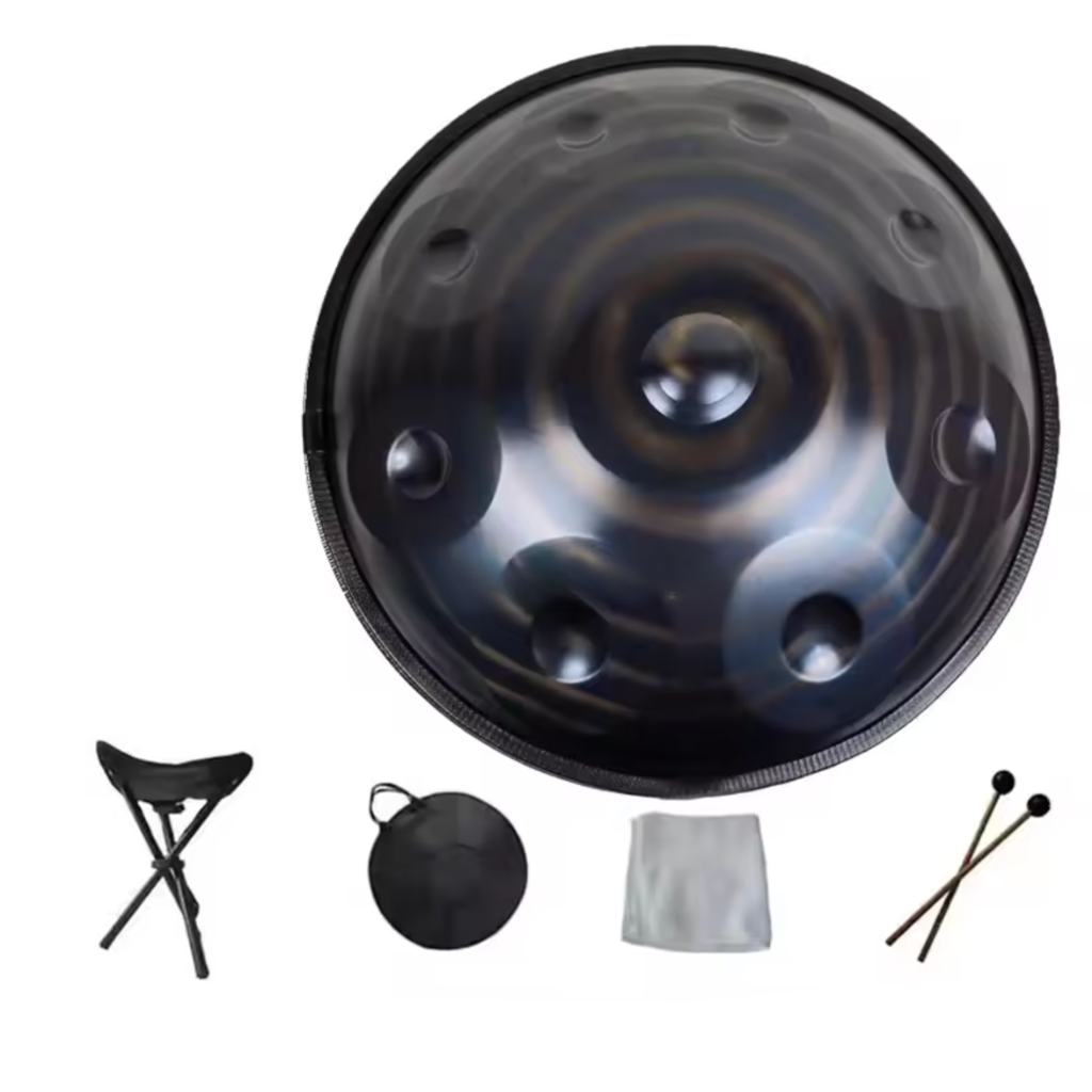 Handpan noir bronze 9 notes