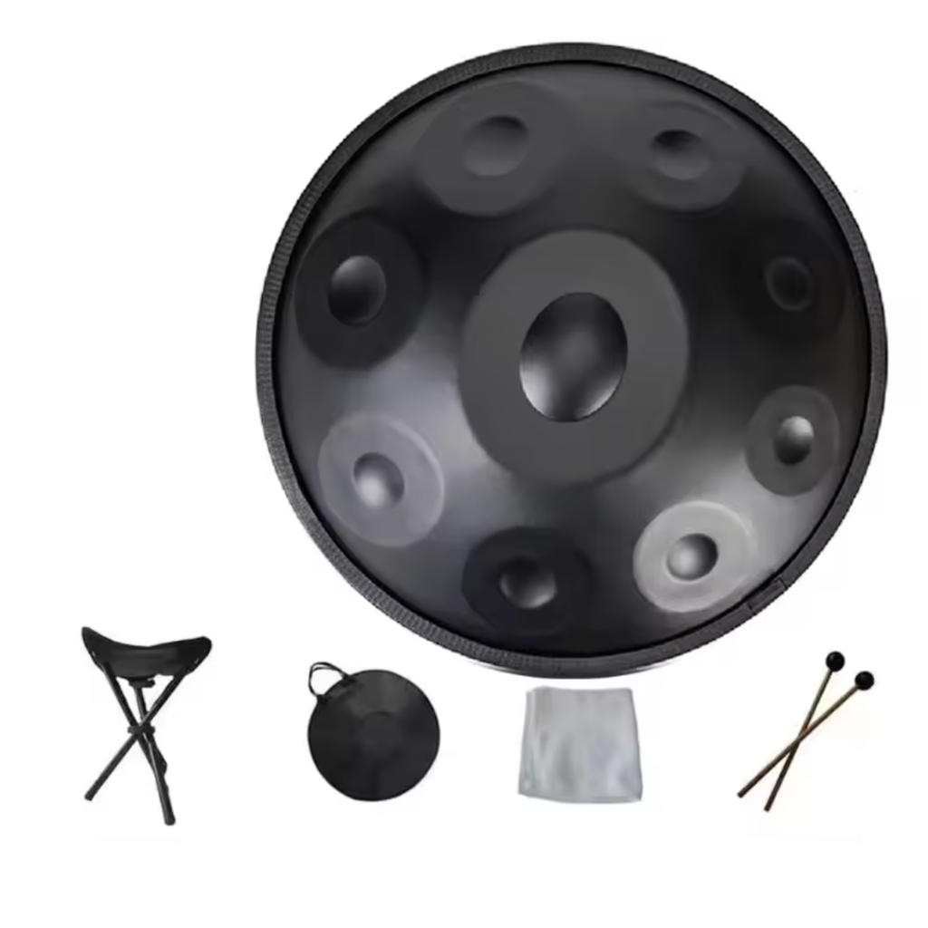Handpan noir mat 9 notes
